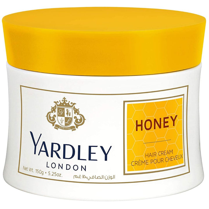 Yardley Honey Hair Cream, For Moisturising And Grooming All Day Long, 150gm