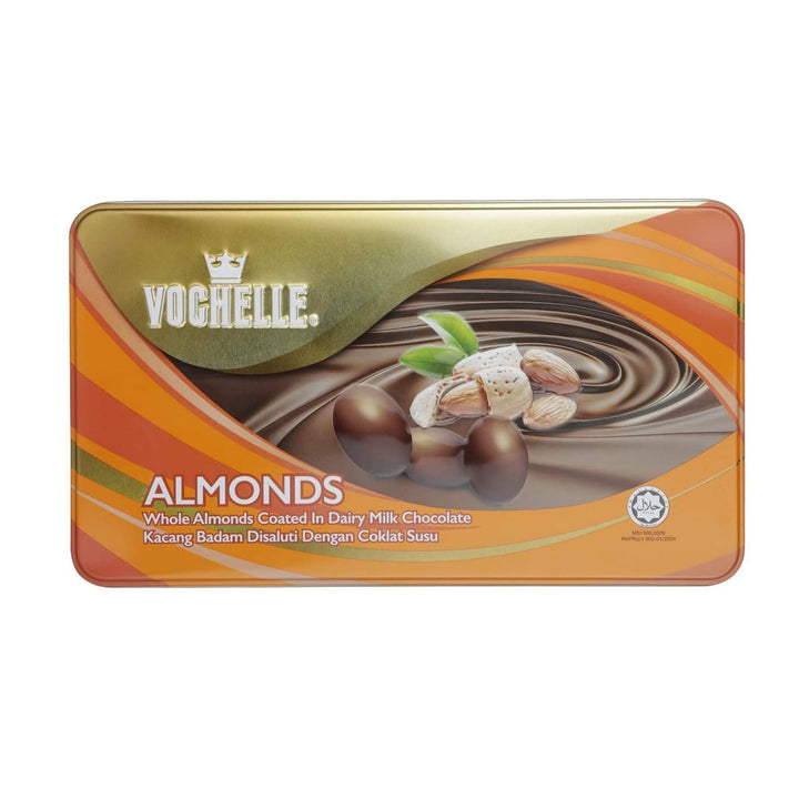 Vochelle Gift Covered Almonds Chocolate, 205g