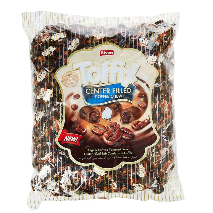 Elvan Toffix Center Filled Soft Candy with Coffee, 1kg