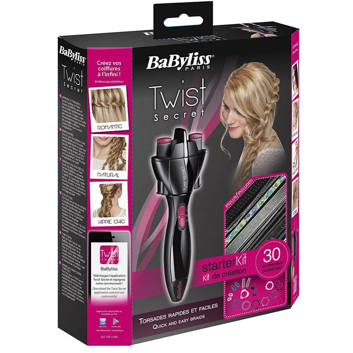 BaByliss Twist Secret Hair Curler Black