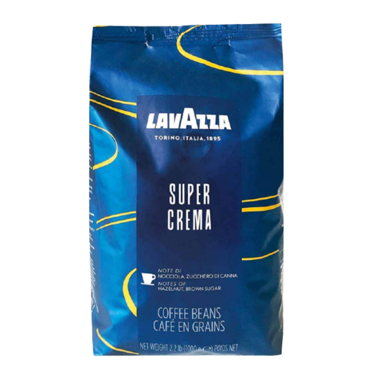 Lavazza Super Crema Whole Bean Coffee Blend, 1kg