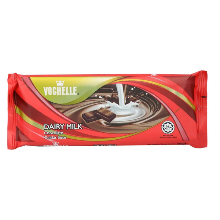 Vochelle Block Dairy Milk Chocolate, 75g