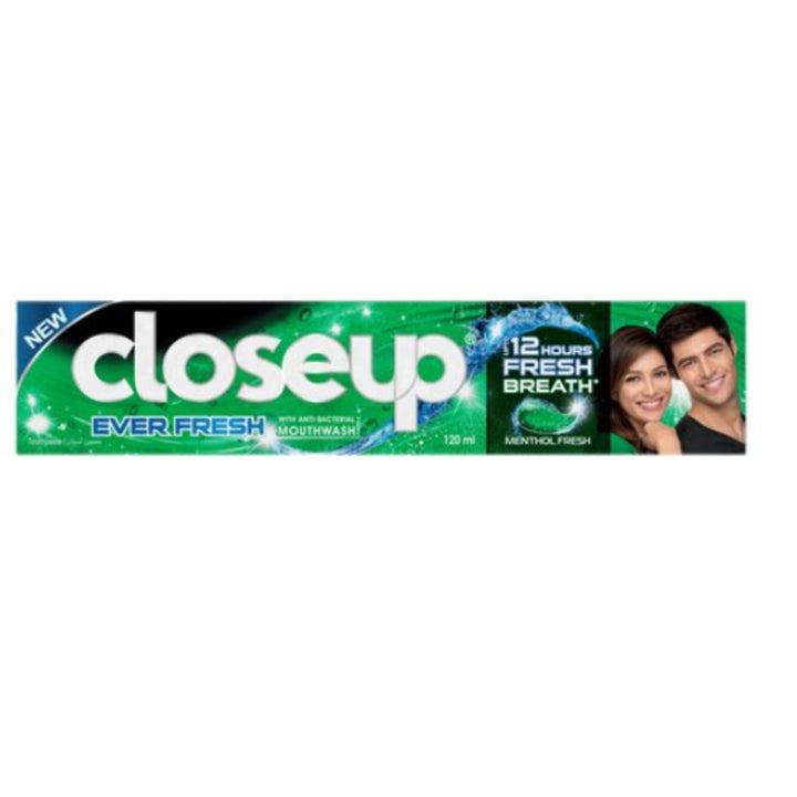 Closeup Anti-Bacterial Toothpaste Menthol Fresh, 120ml