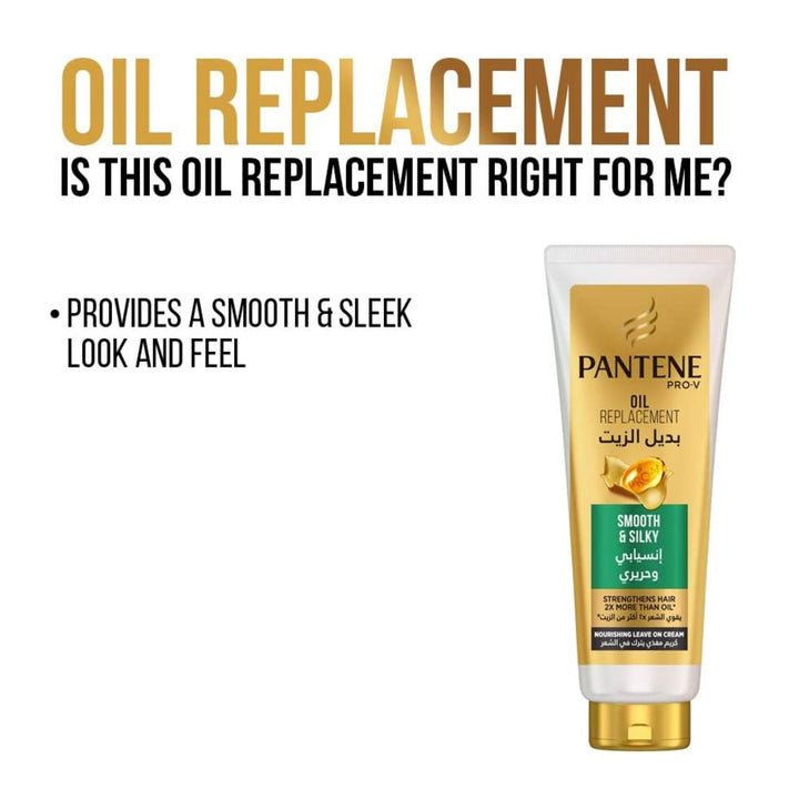 Pantene Pro-V Smooth & Silky Oil Replacement, 350ml