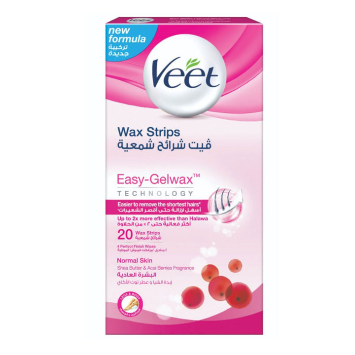 Veet Hair Removal Easy Gel Wax 20 Strips