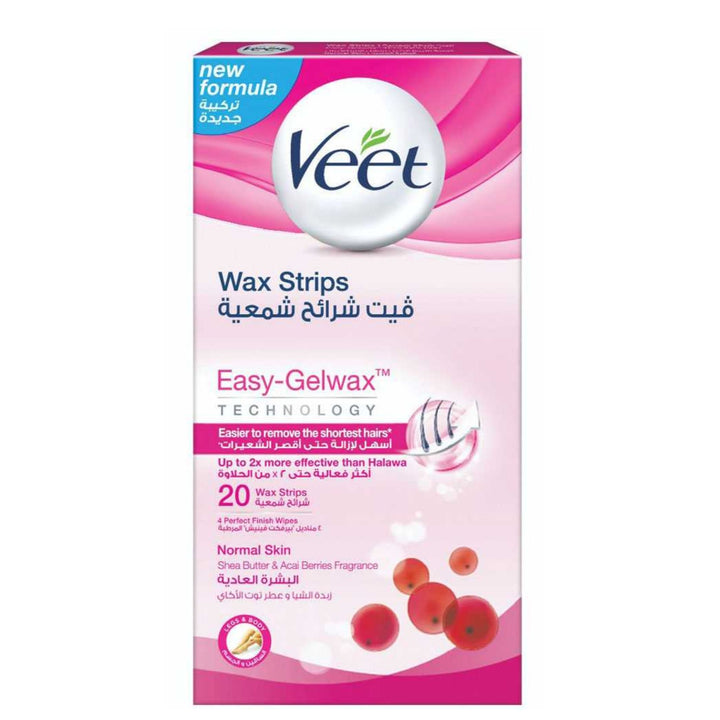 Veet Hair Removal Easy Gel Wax 20 Strips