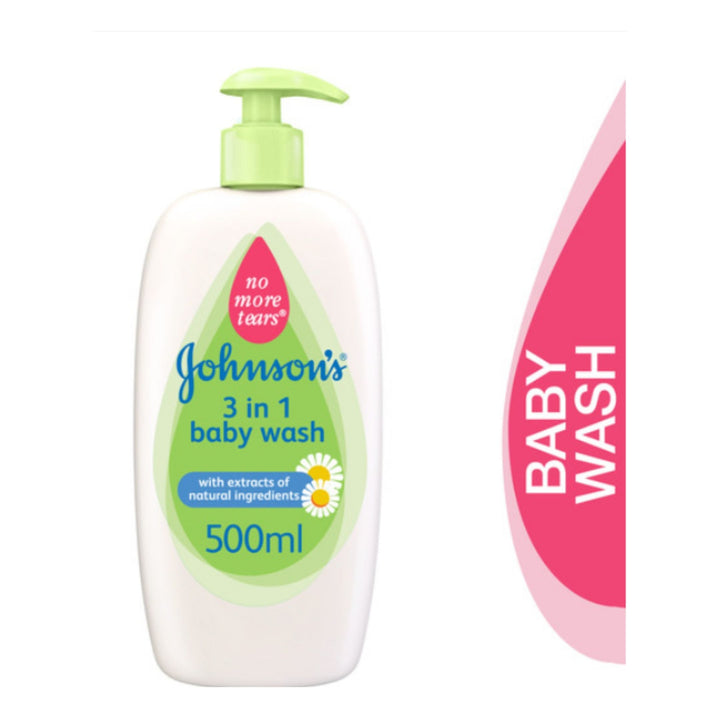 Johnson's Baby Bath Wash 3-in-1 Baby Wash, 500ml