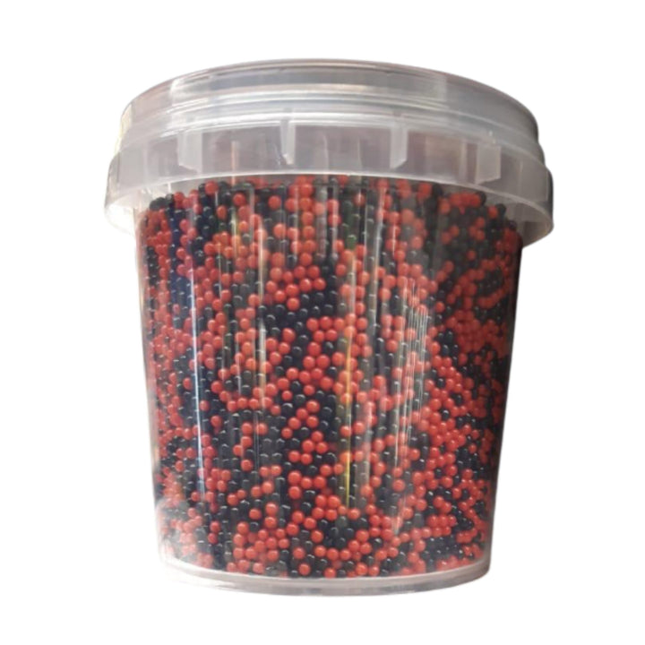 Deliket Colorful black and red Nonpareils for Sweets Decorations , 120g