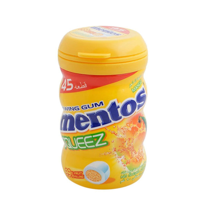 Mentos Squeeze Mango Flavored Chewing Gum, 56g