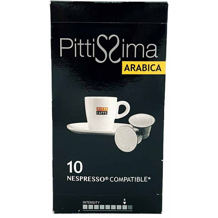 Pitti Caffe Pittissima Arabica Espresso Capsules Coffee, 10 Capsules