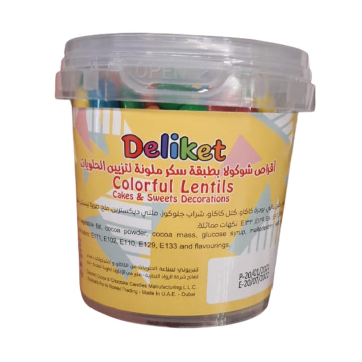 Deliket Colorful Lentils Sprinkles for Sweets Decorations, 110g