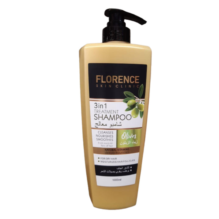 Florence Skin Clinic 3 IN 1 Treatment Shampoo Olives, 1000ml