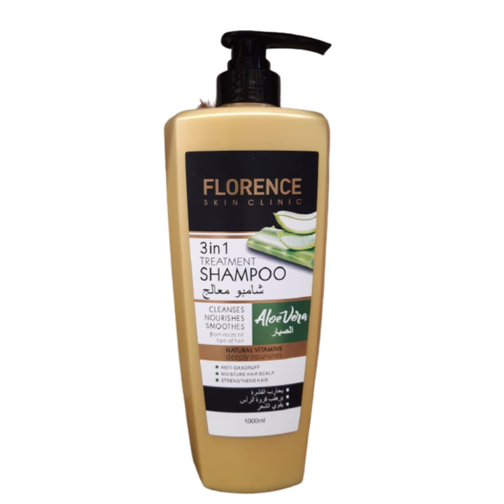 Florence Skin Clinic 3 IN 1 Treatment Shampoo Aloevera, 1000ml