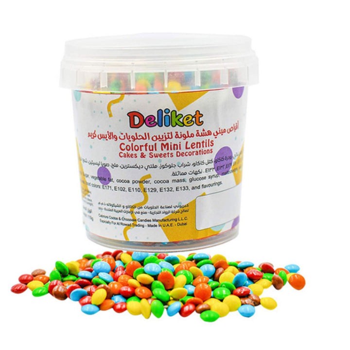 Deliket Colorful Mini Lentils Sprinkles for Sweets Decorations