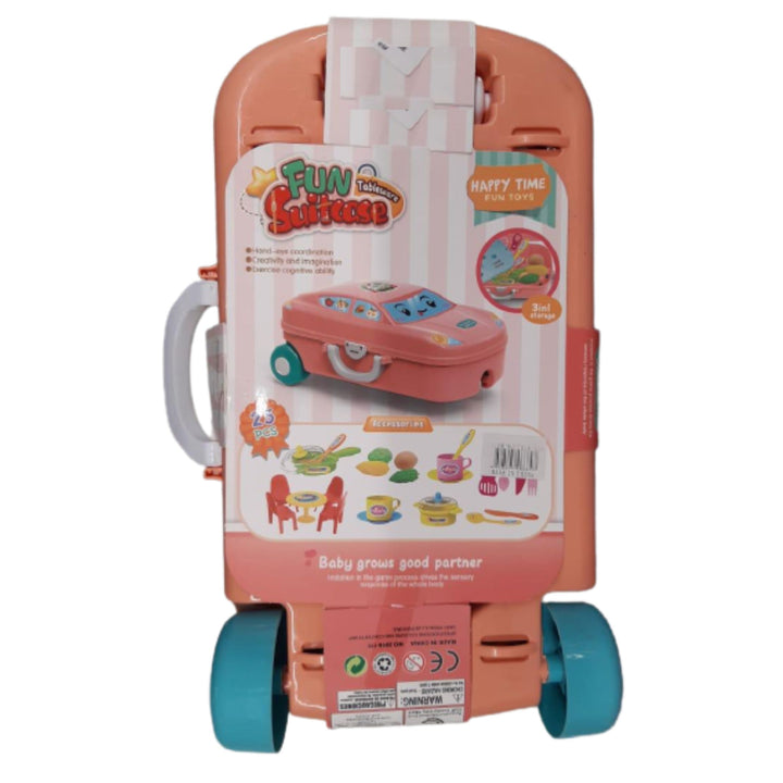 Yuehui Toys Kids Fun Tableware Suitcase 3+ Ages