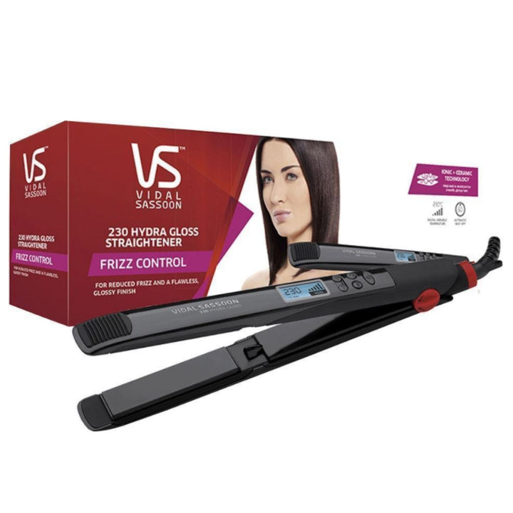 Vidal Sassoon Hydra Gloss Frizz Control Hair Straightener Black