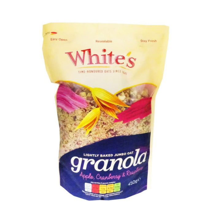 Whites Apple, Cranberry & Raspberry Granola, 450g