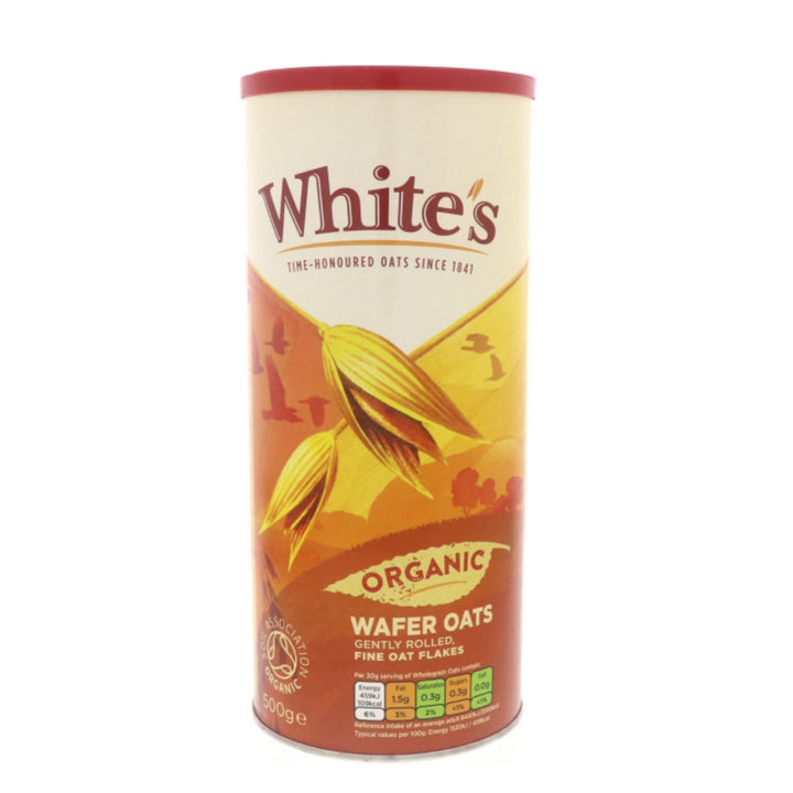 Whites Organic Wafer Oats, 500g