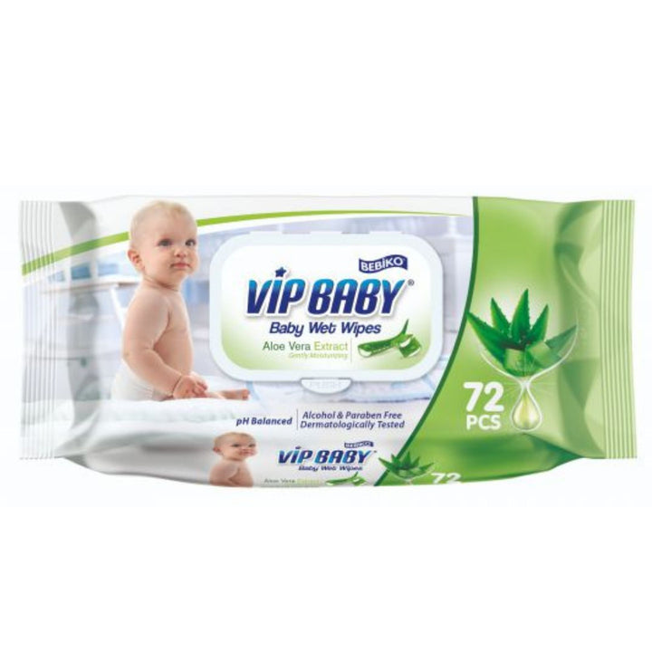 Bebiko VIP Baby Wet Wipes, 3 x 72pcs