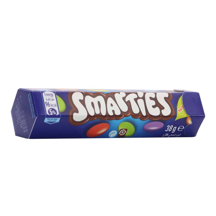 Nestle Smarties Hexatube Chocolate Flavour Candy, 38g