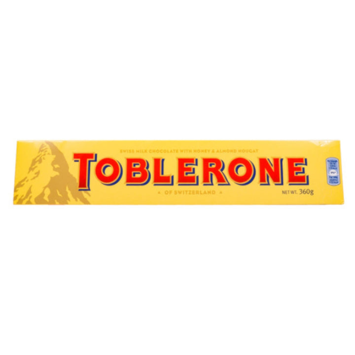 Toblerone Milk Chocolate With Honey & Almond Noucat, 360g