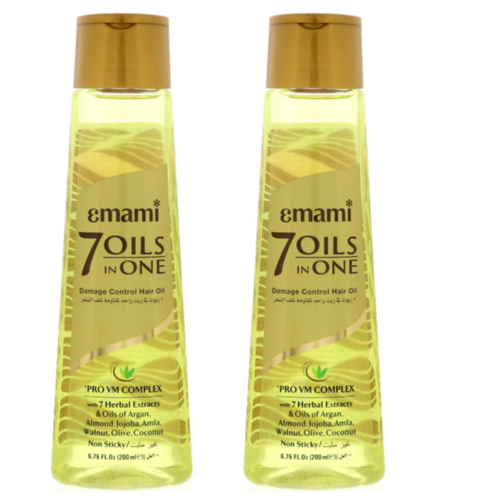 Emami 7 Oils In One Damage Control Hair Oil, 2 x 200ml