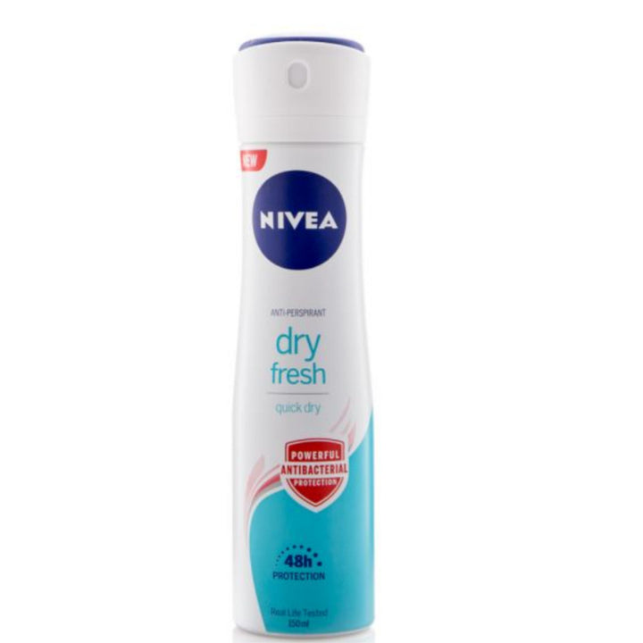 Nivea Body Perfume Spray Dry Fresh Women, 150ml x 2