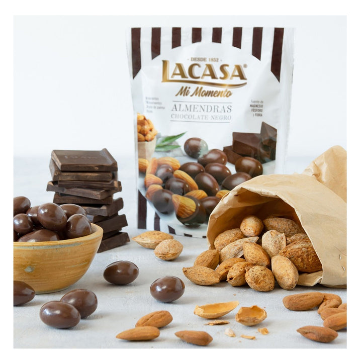 Lacasa My Moment Almond Dark Chocolate, 125g