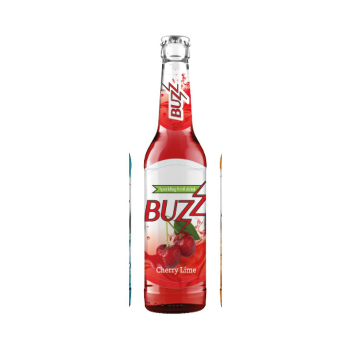 Buzz Cherry Lime Sparkling Fruit Drink, 300ml