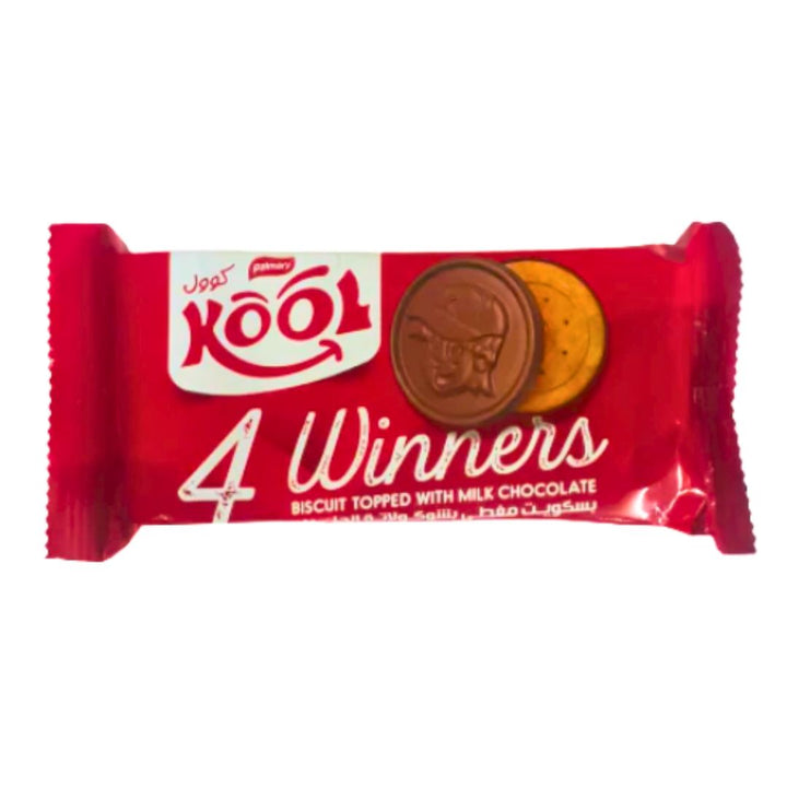 Palmary Kool 4 Winners Biscuit Topped With Milk Chocolate 62g