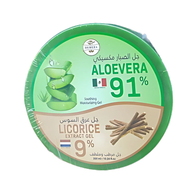 Hemera Aloe Vera 91% Soothing Gel with Licorice Al 9% extract, 300ml