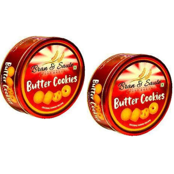 Bran & Saute Butter Cookies Original Danish Recipe, 2 x 340g