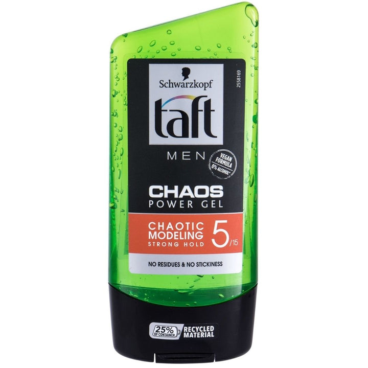 Taft Men Chaos Power Gel Chaotic Modeling Strong Hold, 150ml