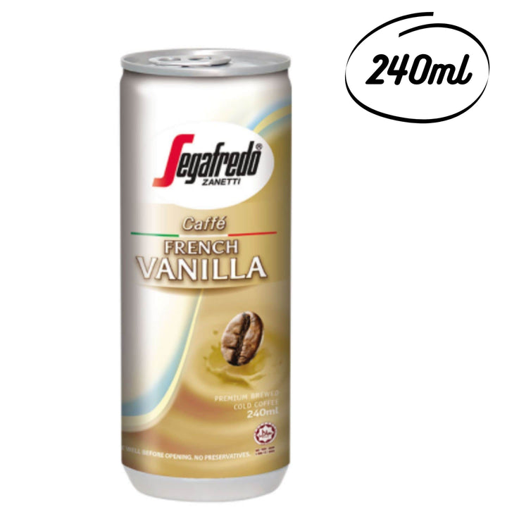 Segafredo Zanetti French Vanilla Canned Coffee, 240ml