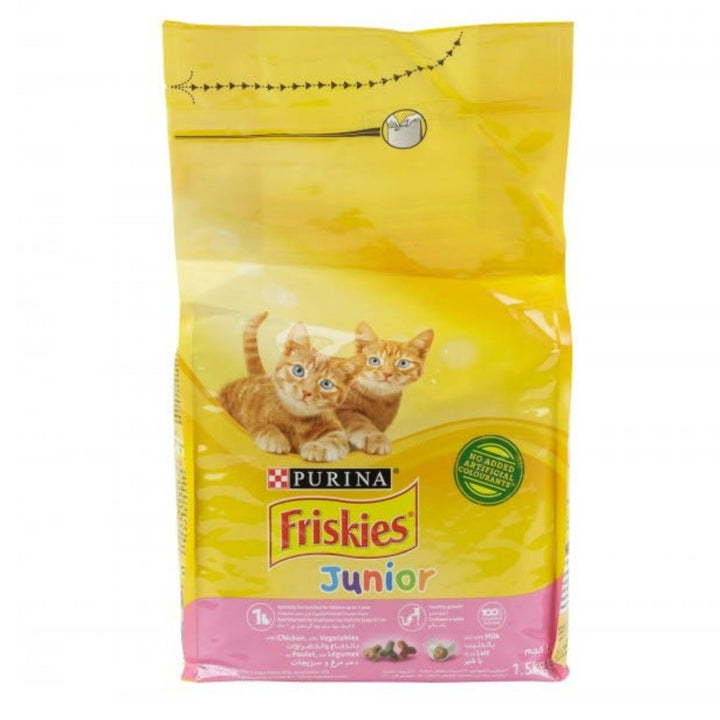 Purina Friskies Junior With Chicken & Milk Cat Dry Food, 1.5Kg