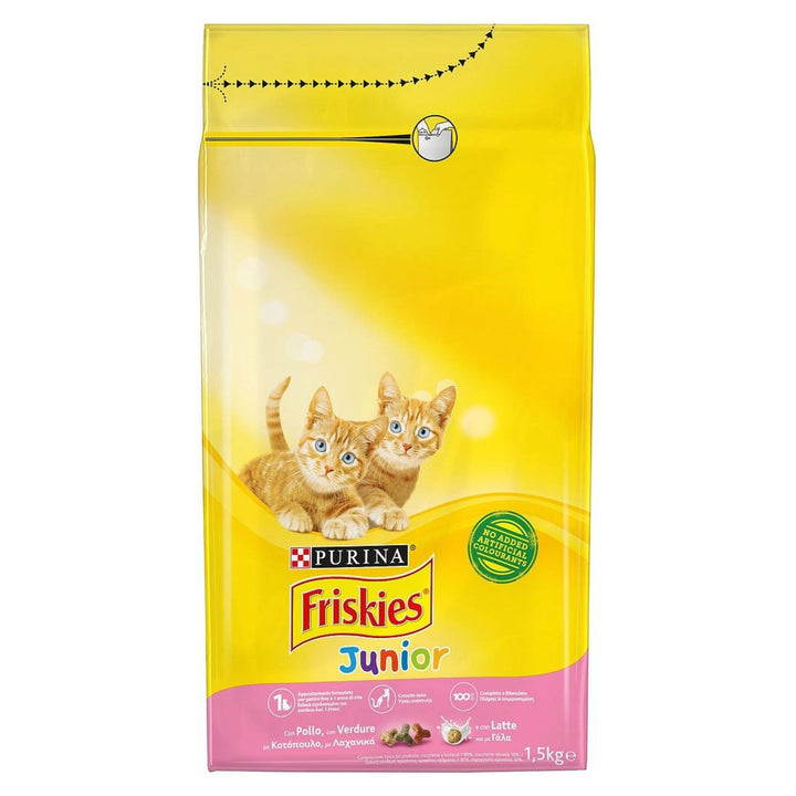 Purina Friskies Junior With Chicken & Milk Cat Dry Food, 1.5Kg