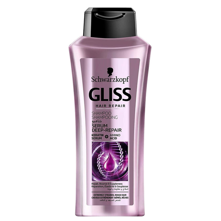 Schwarzkopf Gliss Hair Repair Shampoo Deep Repair Serum, 3x250ml