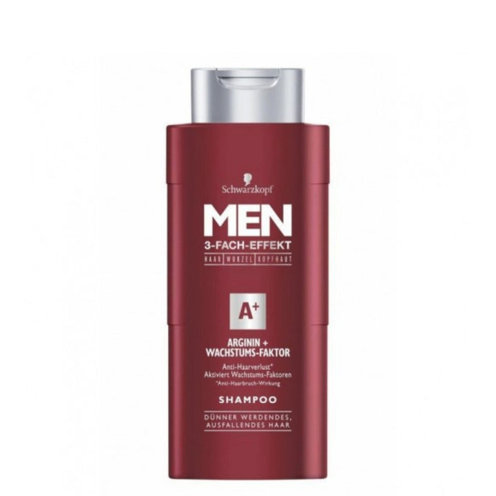 Schwarzkopf Men Deep Effect 3 Anti Hairfall Shampoo - Arginine + Growth Factor, 250ml