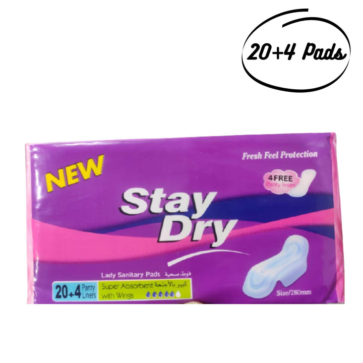 Stay Dry Panty Liner, 280mm 20+4Pads