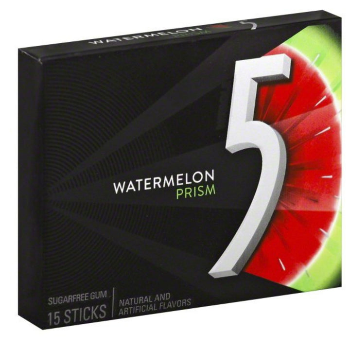 5 Gum, Sugar Free Watermelon Prism Chewing Gum