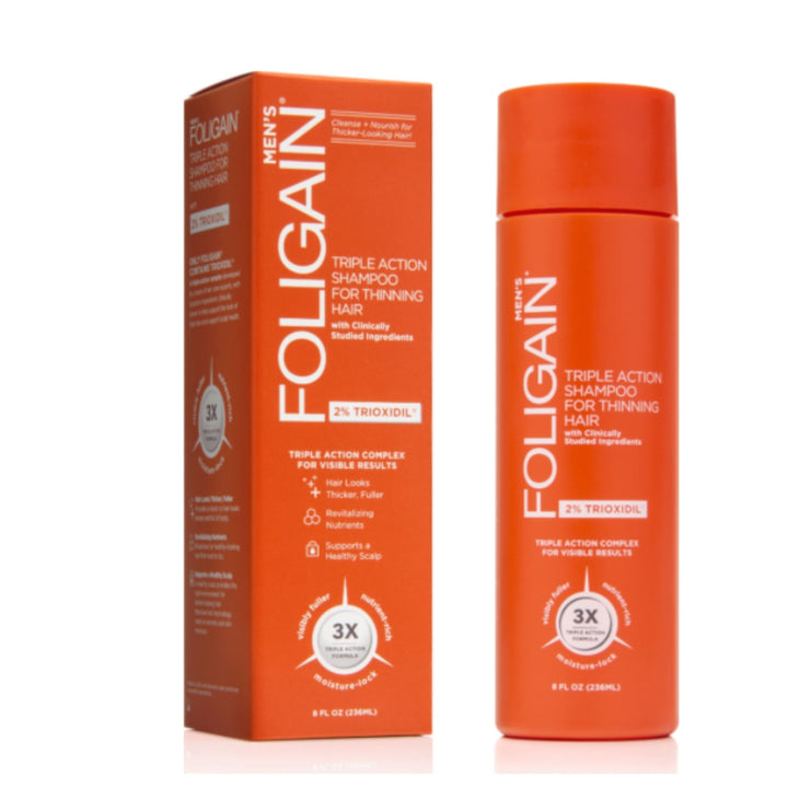 Foligain Stimulating Shampoo For Thinning Hair Men, 236ml