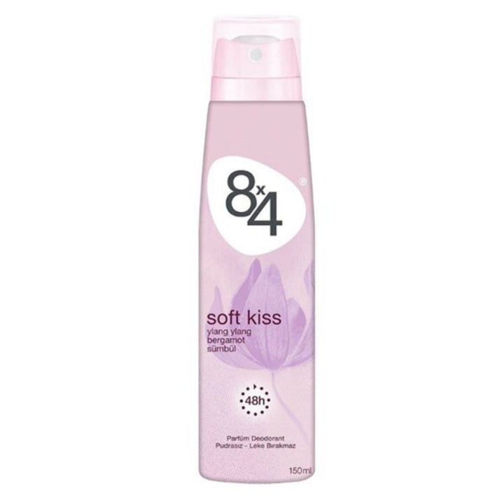 8x4 Soft Kiss Women Spray Deodorant, 150ml