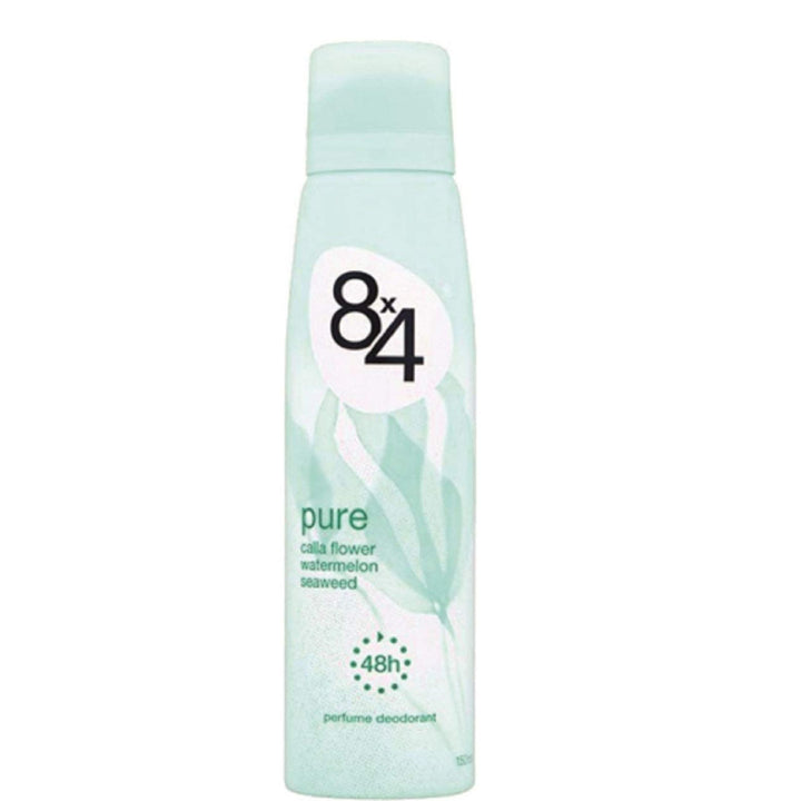 8x4 Pure Deodorant Spray, 150ml