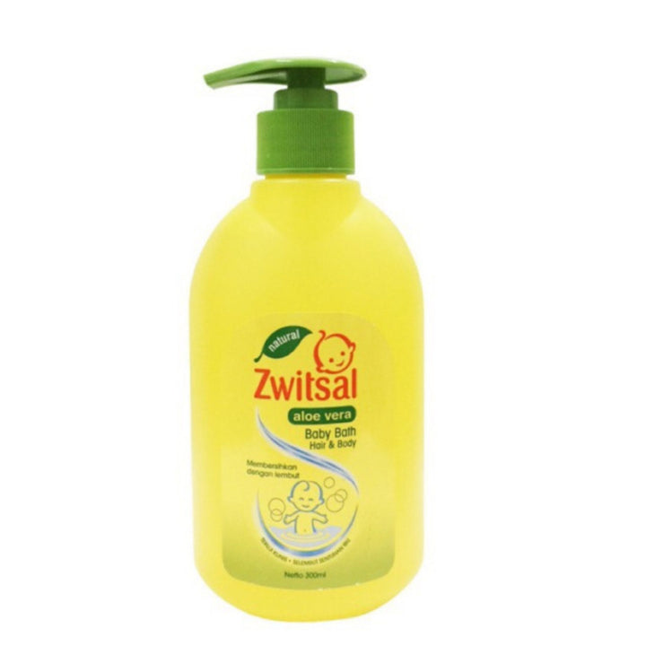 Zwitsal Baby Bath Hair & Body with Aloe Vera, 300ml