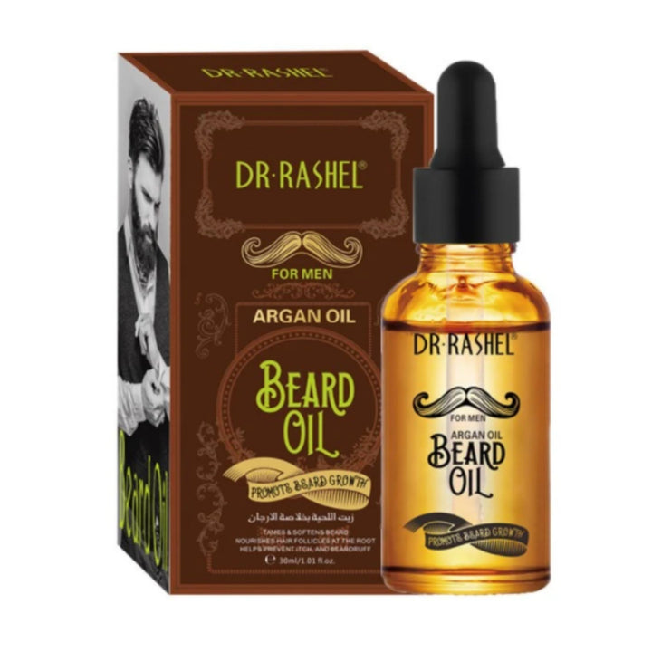 Dr Rashel Beard Oil Beard Growth Oil Argan Oil For Men, 30ml