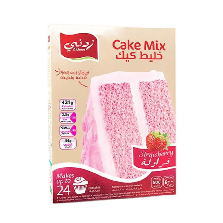 Zidnee Strawberry Cake Mix, 500g