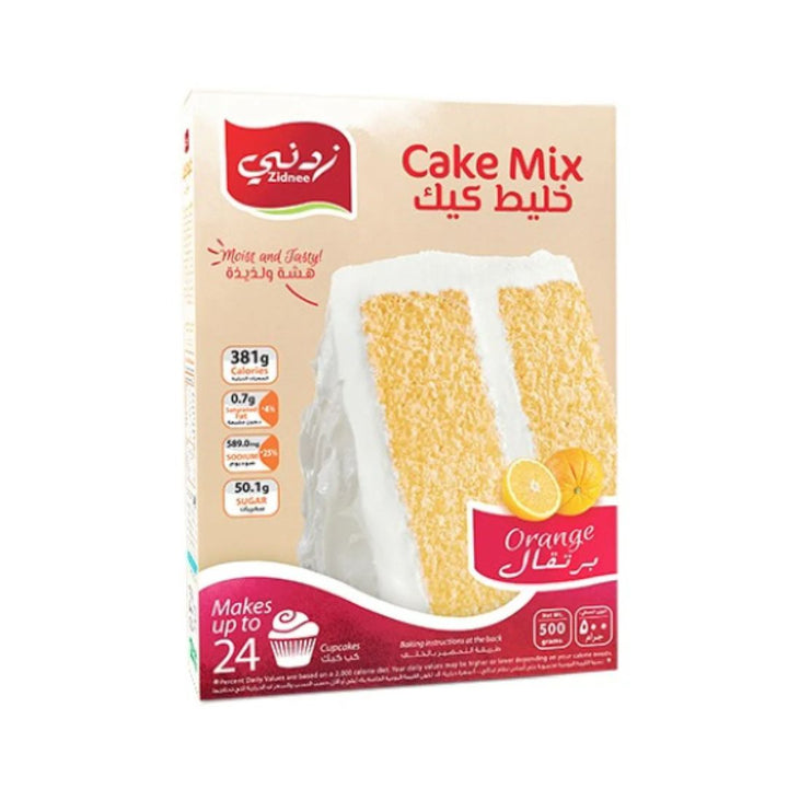 Zidnee Orange Cake Mix, 500g