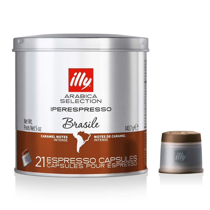 Illy Caffe Arabica Selection Brazil Iperespresso Coffee Capsules, 21 Count