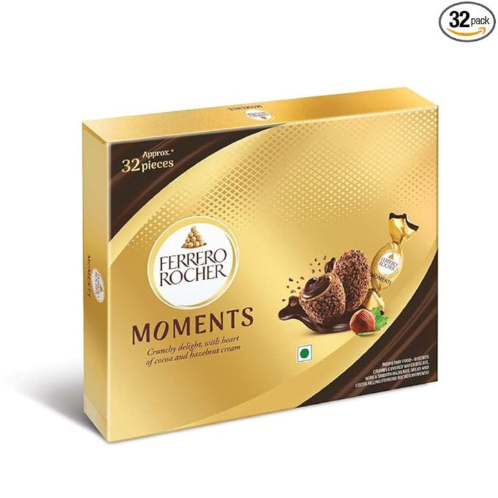 Ferrero Rocher Moments, 32 pralines pcs, 185.6g