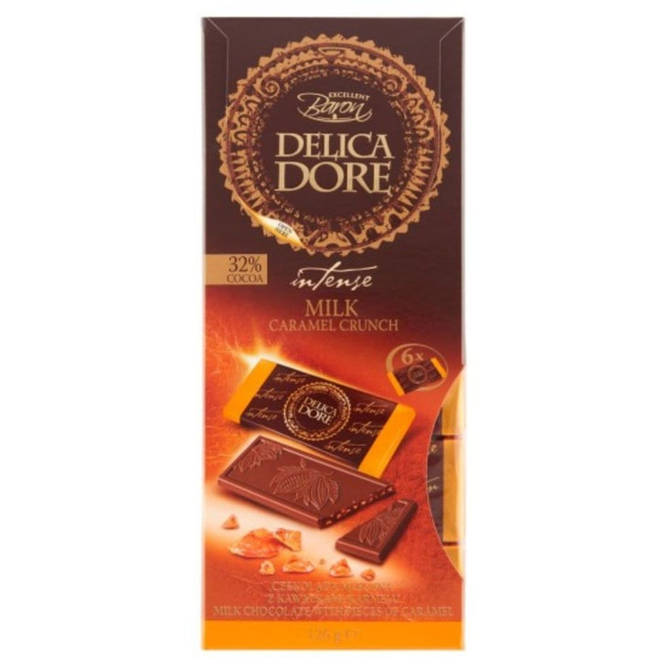 Baron Delica Dore Milk Caramel Crunch Chocolate, 126g